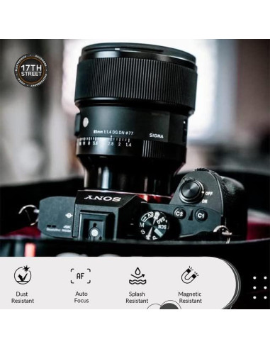 Lente Sigma 85mm f/1.4 DG DN Art para Sony E + Flash Godox TT350S