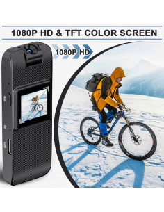 Cámara Corporal GXSSTO HD 1080P con Pantalla y SD 32GB 2