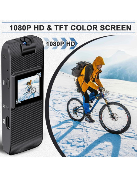 Cámara Corporal GXSSTO HD 1080P con Pantalla y SD 32GB