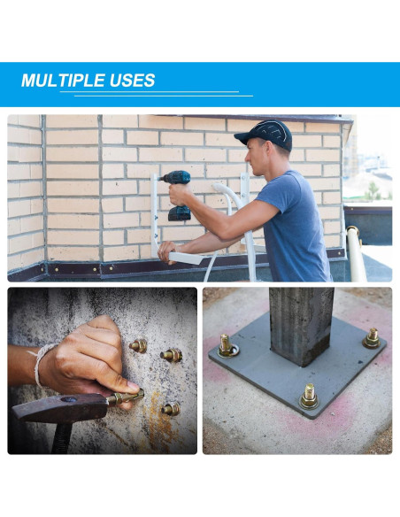 Tornillos de Expansión PATIKIL M8 x 50mm Acero Inoxidable 8Pcs