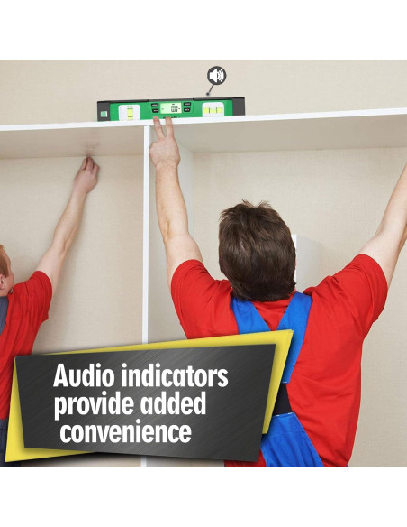 Nivel Digital Bethel Torpedo 25.4 cm IP54 Magnético Verde