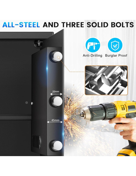 Caja Fuerte Grande Bukumo 60 cm con Alarma y Teclado