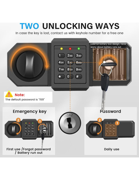 Caja Fuerte Grande Bukumo 60 cm con Alarma y Teclado