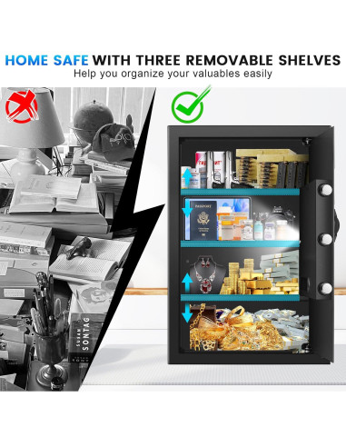 Caja Fuerte Grande Bukumo 60 cm con Alarma y Teclado