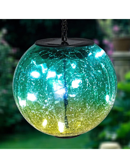 Luces Solares Colgantes Wonder Solar LED Vidrio Roto 39cm