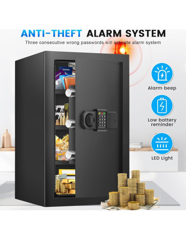 Caja Fuerte Grande Bukumo 60 cm con Alarma y Teclado