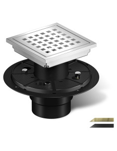 Desagüe Cuadrado 10.16 cm Georkios Acero Inoxidable SUS304