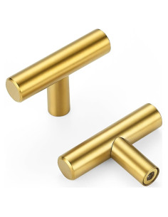 Paquete de 10 pomos dorados HOME EDIT 5.08 cm para gabinetes