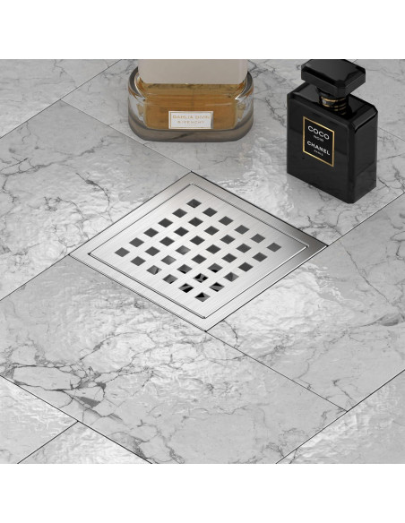 Desagüe Cuadrado 10.16 cm Georkios Acero Inoxidable SUS304