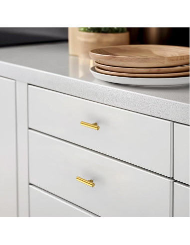 Paquete de 10 pomos dorados HOME EDIT 5.08 cm para gabinetes