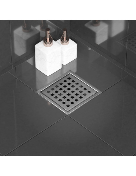 Desagüe Cuadrado 10.16 cm Georkios Acero Inoxidable SUS304