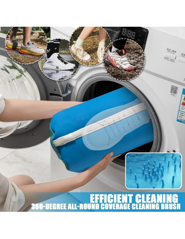 Paquete de 2 bolsas de silicona para lavar zapatos IKIMAKIST