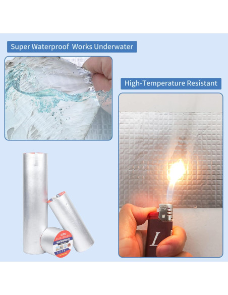 Cinta Impermeable de Butilo 50cm x 10m NTZ para Reparación