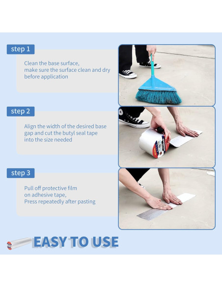 Cinta Impermeable de Butilo 50cm x 10m NTZ para Reparación