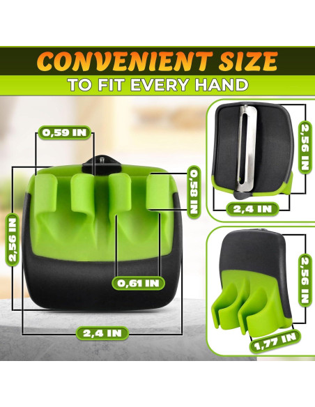 Pelador de Verduras Ergonómico V TOWER - Silicona y Acero Inoxidable