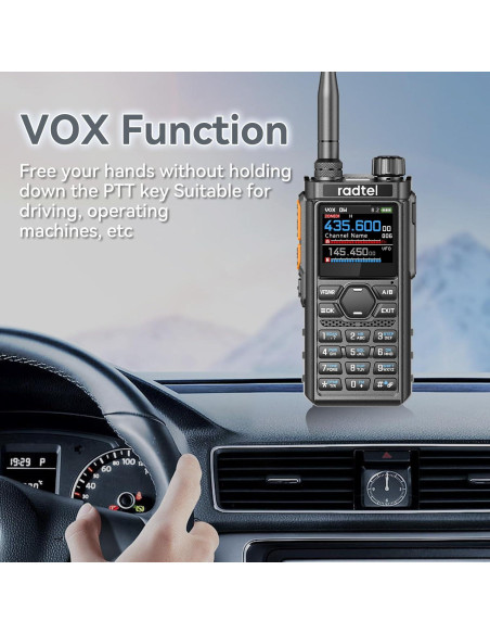 Radio Portátil Radtel RT-910B 5W Multi-Banda 960 Canales