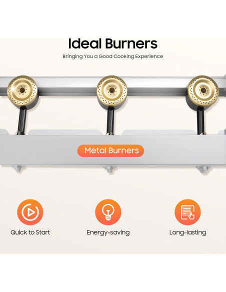 Freidora de Gas Comercial LLHZGAO 3 Ollas 10L Acero Inoxidable