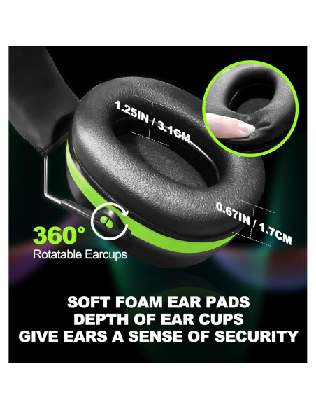 Protectores Auditivos HZ012 NRR 28dB Verde - Seguridad y Comodidad