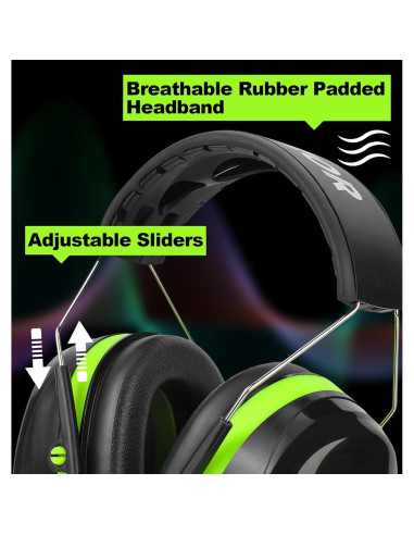 Protectores Auditivos HZ012 NRR 28dB Verde - Seguridad y Comodidad