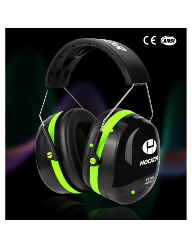 Protectores Auditivos HZ012 NRR 28dB Verde - Seguridad y Comodidad