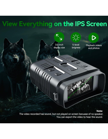 Gafas de Visión Nocturna KILOGOGRAPH N009 Plus 4K con Wi-Fi