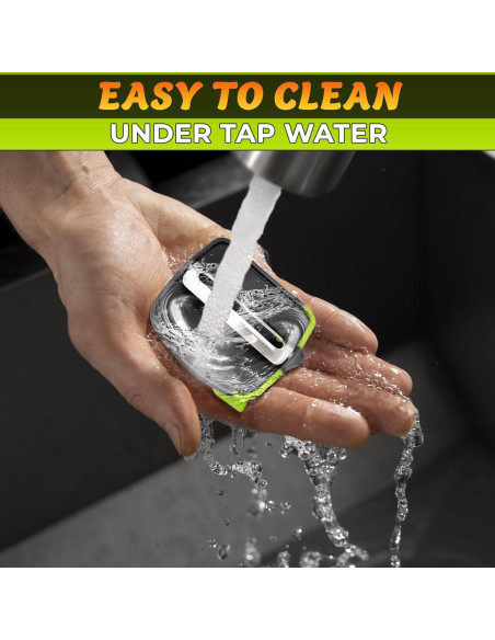 Pelador de Verduras Ergonómico V TOWER - Silicona y Acero Inoxidable