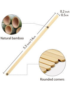 Revolvedores de Café de Bambú 200 Pcs 13.97 cm Desechables 2