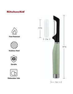 Pelador Euro KitchenAid Gourmet 22 cm Acero Inoxidable Pistacho 2