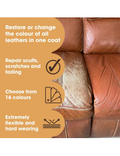 Pintura para Reparación de Cuero Furniture Clinic 50ml Marfil 2