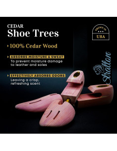Árboles para zapatos de cedro Stratton - Unisex, tamaño pequeño 2