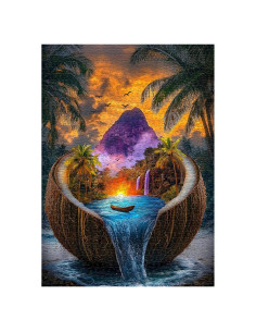 Rompecabezas de Playa PICKFORU 1000 Piezas Naturaleza