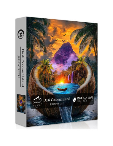 Rompecabezas de Playa PICKFORU 1000 Piezas Naturaleza