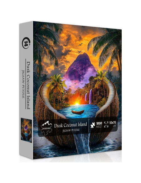 Rompecabezas de Playa PICKFORU 1000 Piezas Naturaleza