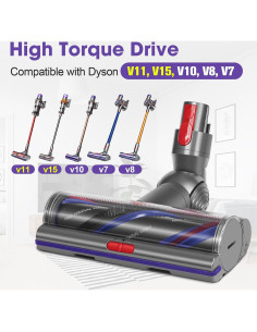 Cabezal de cepillo de alto par DrRobor V11 V15 para Dyson 2