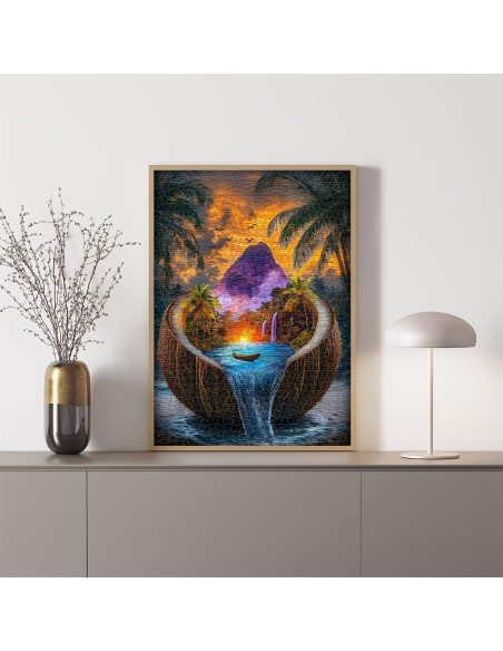 Rompecabezas de Playa PICKFORU 1000 Piezas Naturaleza