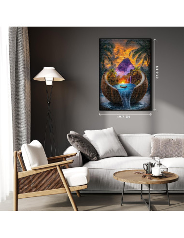 Rompecabezas de Playa PICKFORU 1000 Piezas Naturaleza