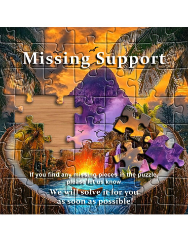 Rompecabezas de Playa PICKFORU 1000 Piezas Naturaleza