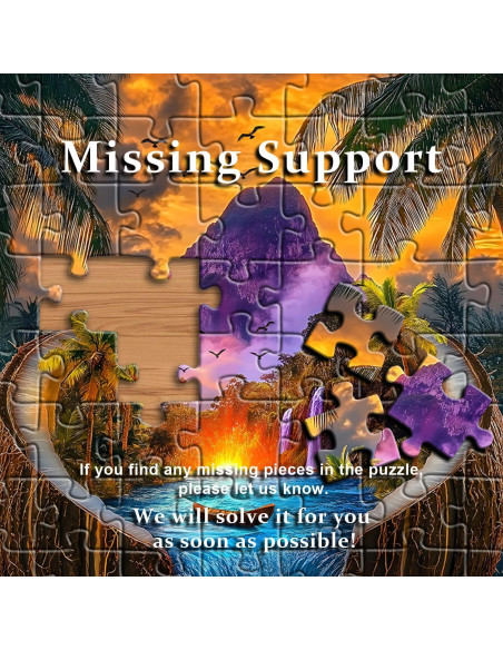 Rompecabezas de Playa PICKFORU 1000 Piezas Naturaleza