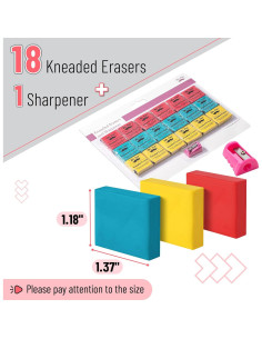 Juego de Gomas de Borrar Amasadas Mr. Pen 19 Piezas 2