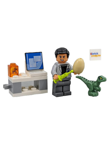 LEGO Mundo Jurásico Dr. Wu Laboratorio con Bebé Dino