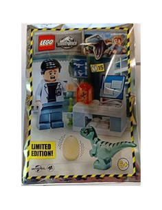 LEGO Mundo Jurásico Dr. Wu Laboratorio con Bebé Dino 2