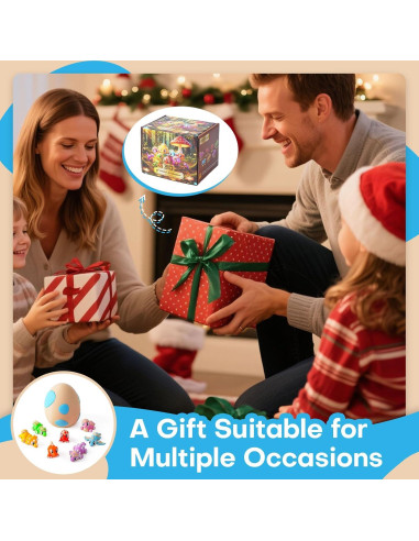 Juego de 7 Huevos de Dinosaurio 3D FYEFKJSA - Juguetes Antiestrés