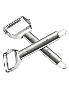 Set de 2 Peladores Juliana y Serrado Basily de Acero Inoxidable