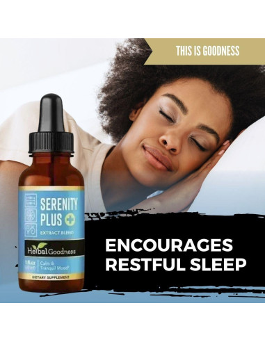Serenidad Plus 29.57 ml - Suplemento Natural para Dormir y Relajación - Nature Made