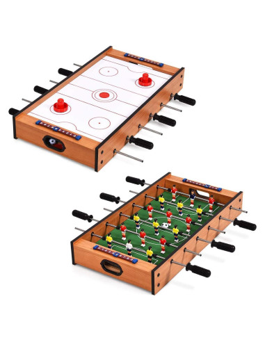 Mesa de Juegos 2 en 1 Giantex - Futbolín y Hockey de Aire