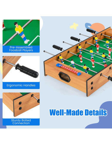 Mesa de Juegos 2 en 1 Giantex - Futbolín y Hockey de Aire
