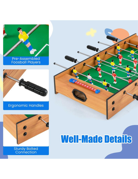Mesa de Juegos 2 en 1 Giantex - Futbolín y Hockey de Aire