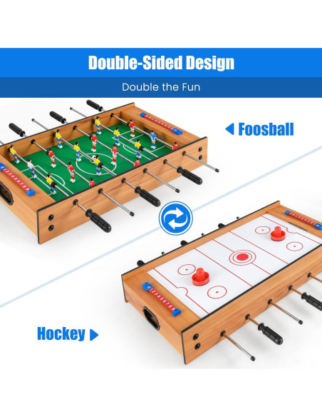 Mesa de Juegos 2 en 1 Giantex - Futbolín y Hockey de Aire
