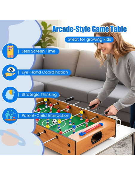 Mesa de Juegos 2 en 1 Giantex - Futbolín y Hockey de Aire