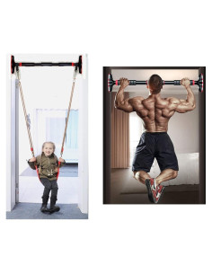 Columpio Ajustable para Puerta Genérico Rojo 61-91 cm 181 kg